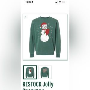 Living Fully Jolly Snowman in size medium Restock version